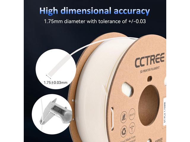 CCTREE Glow in The Dark PLA 3D Printer Filament 1.75mm, 1KG Spool (2.2lbs), Dimensional Accuracy +/- 0.03mm, PLA+ Stronger and Tougher 3D Printing...