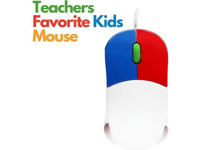 Clevy Kids Mouse - Colorful Ergonomic USB Computer and Laptop Kids Mouse for School and Home Computer Use - Wired Children Friendly - Compatible...