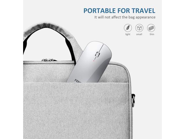 FENIFOX Wireless Bluetooth Mouse, Ultra-Thin Flat and Slim Silent USB-C Rechargeable Travel Mini Portable Mouse for Mac iPad Laptop MacBook Tablet...