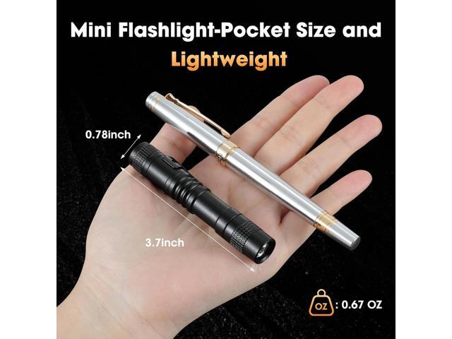 5PCS LED Pen Flashlight, Mini Pen Lights with Clip, Pocket Pen Flashlight Torch for Nurses, Small LED Handheld Slim Flashlights for Emergency,...