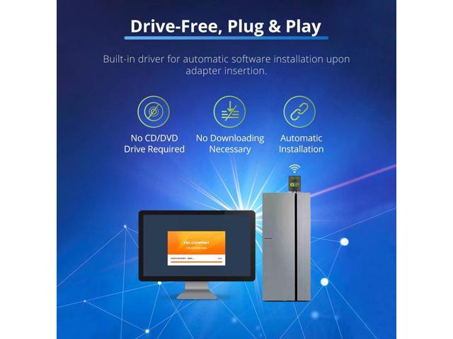 USB WiFi Bluetooth Adapter, 600Mbps Dual Band 2.4/5GHz Wireless Network Card, USB WiFi Dongle for PC/Laptop/Desktop, Support Windows XP/7/8.1/10