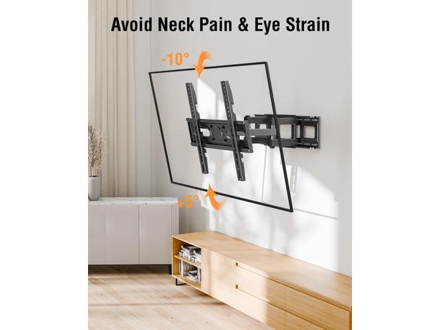 EconoMe TV Wall Mount for Most 26-70 inch tvs, Full Motion TV Mount Swivel and Tilt, Wall Mount Bracket Max VESA 400x400mm, Holds up to 99 lbs,...