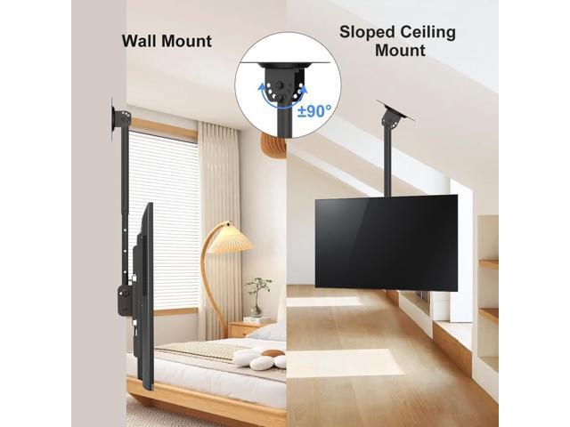 Suptek Ceiling TV Mount Fits Most 26-65 inch LCD LED Plasma Panel Display with Max VESA 400x400mm Loaded up to 45kg/100lbs Height Adjustable MC4602