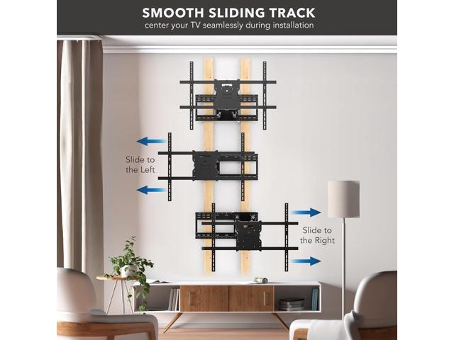 Mount-It! The Beast Full Motion TV Wall Mount for Extra Large 85, 90, 98, 100, 110' TVs with 39 Inch Long Reach Extension Arms - 275 Lbs Capacity...