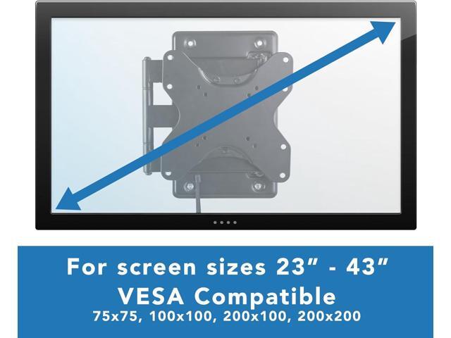 Mount-It! Lockable RV TV Wall Mount for 23-43 Inch TVs, Quick-Release Full Motion Bracket for Campers, Motorhomes, Trailers & Boats, Secure Swivel...