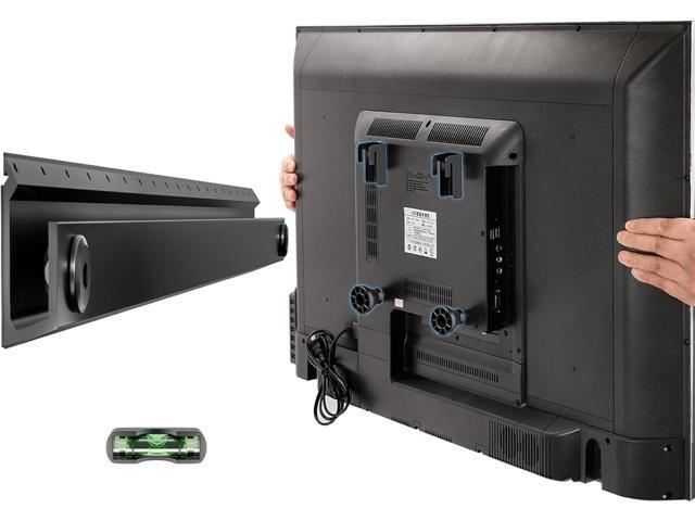 No Stud TV Wall Mount, No Drill TV Mount for 22-55 in, Drywall Studless TVs Bracket with Clear Instructions, Low Profile TVs Hanger with Sturdy...