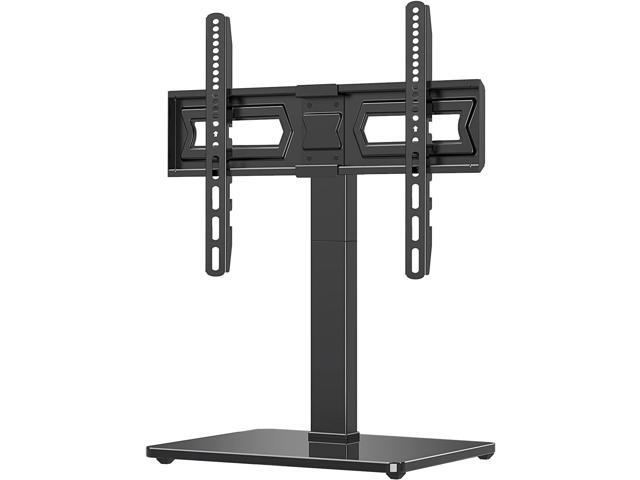 MOUNT PRO Universal Swivel TV Stand Base, Table Top TV Stand for 37 to 65, 70, 75 Inch LCD LED TVs, Height Adjustable TV Mount Stand with Tempered...