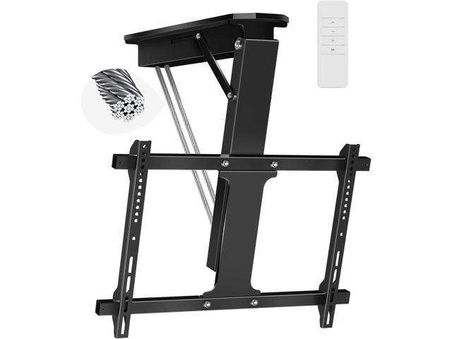 Electric Ceiling TV Mount with Remote, Motorized Ceiling Mount TV Bracket Flip Down for 32 to 71 inch Flat Curved Screen Mount Drop Down for Flat...