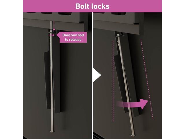 D-Line TV Wall Bracket for 50-85 Inch TVs, Ultra Low Profile TV Bracket with Spirit Level, Slim Flat to Wall TV Mount - VESA 200x200mm - 600x400mm,...