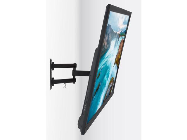 Mount-It! Full Motion TV Wall Mount Single Stud Installation Swivel, Tilt & 17 Extension Single Arm Bracket for 37-70 Inch TVs Heavy-Duty...