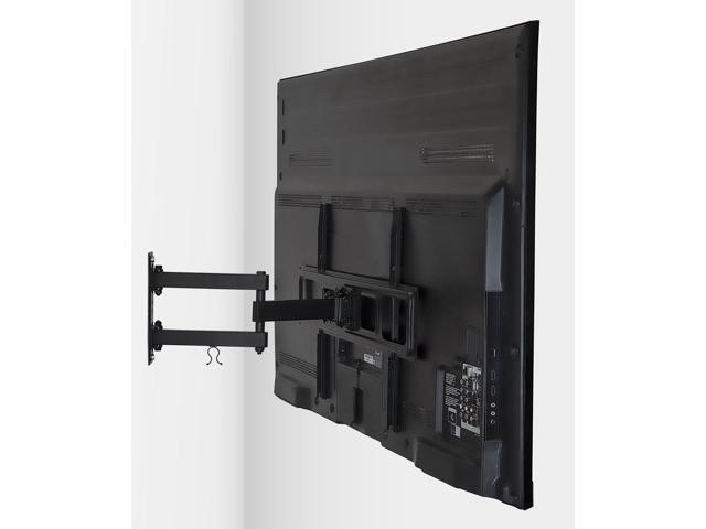 Mount-It! Full Motion TV Wall Mount Single Stud Installation Swivel, Tilt & 17 Extension Single Arm Bracket for 37-70 Inch TVs Heavy-Duty...