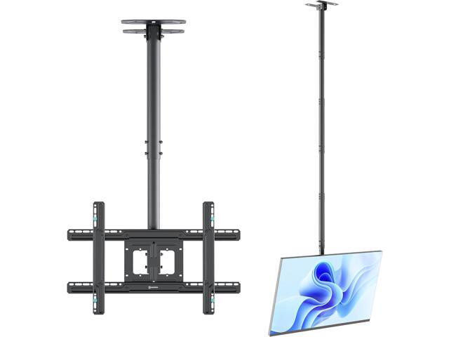 ONKRON TV Ceiling Mount for 32-80 Inch Screen up to 150 lbs, Height Adjustable, Full Motion Ceiling TV Mount Long, max VESA 600x400, Hanging...
