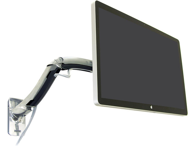 Ergotron MX Single Monitor Arm, VESA Wall Mount for Monitors Up to 42 Inches, 14 to 30 lbs Polished Aluminum