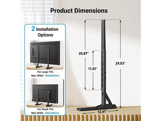 PERLESMITH Universal TV Stand Mount for 22-70 Inch TVs, Height Adjustable Table Top TV Stand, Great Load-Bearing Replacement TV Legs with Tempered...