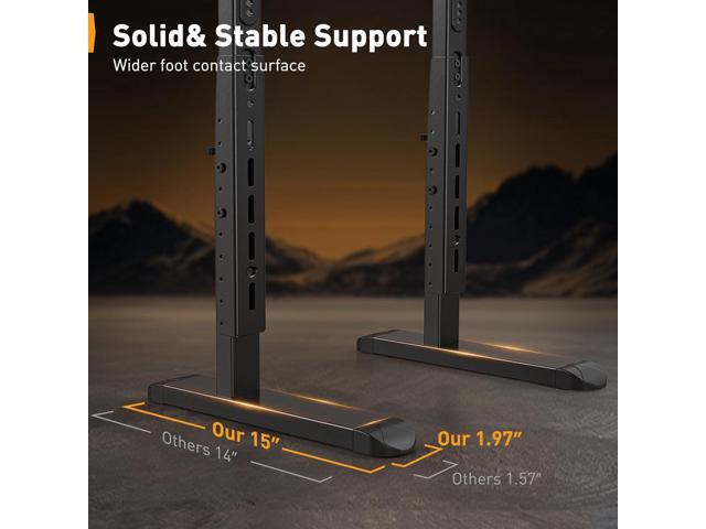 Perlegear TV Stand Steel TV Legs for Most 3786 Inch Flat or Curved TVs up to 132 lbs, Height Adjustable TV Feet Suitable for Soundbar, Universal...