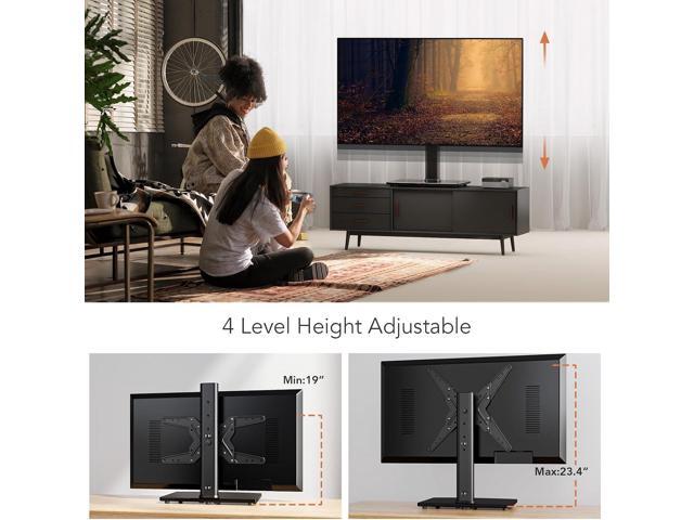 Hemudu Universal Swivel TV Stand/Base Table Top TV Stand for 21 to 50 inch TVs with 90 Degree Swivel, 4 Level Height Adjustable, Heavy Duty...