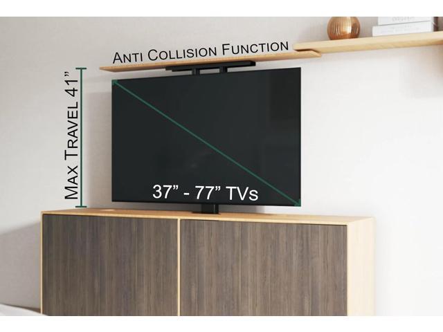 ynVISION. DESIGN Motorized TV Lift Mount for 37'-77' TV's Vertical Lift Motor TV Stand with RF Remote and Smart Phone Control via WiFi