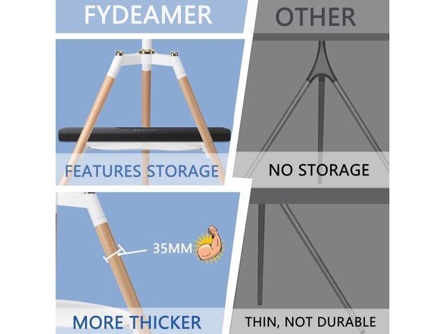 Universal Tripod Easel TV Stand for 32-65 inch LED LCD Screen Flat Curved Screen, Height Adjustable Studio TV Display Stand with 140° Swivel for...