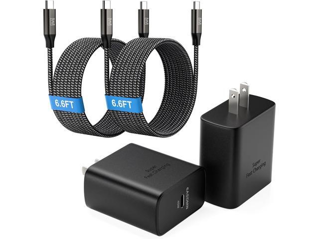 45W Super Fast Charger Type C, [2 Pack] 45 Watt USB-C Charger PD/PPS Wall Charging Block for Samsung Galaxy S25 Ultra/S25+/S25/S24/S23...