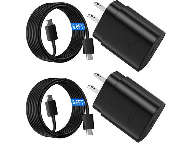 Android Charger, 25W Super Fast Charger USB C Samsung Phone Charger Fast Charging 6.6FT C Type Cord for Samsung Galaxy S25/S25 Ultra/S25+/S24/S24...