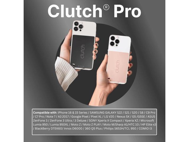 Clutch - Pro USB-C Portable Charger - Compatible with iPhone 15, 16 & Android Devices - Power Bank Magnetic Battery - TSA Travel Approved - USB...