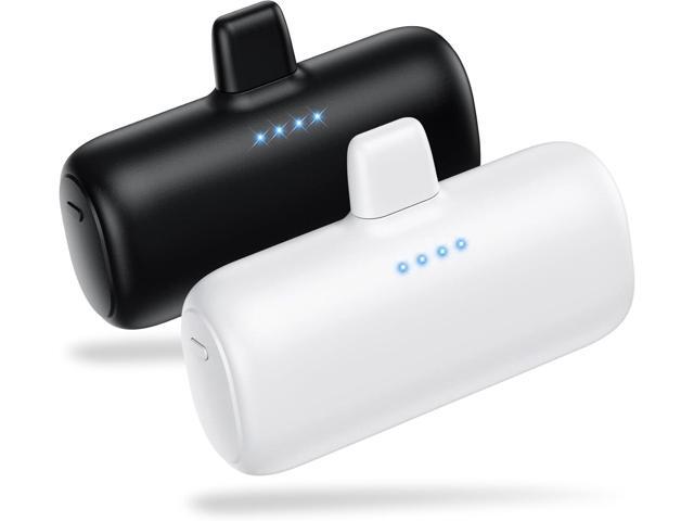 [2-Pack] Mini Portable Charger for iPhone,5200mAh Ultra Compact PD Fast Charging Power Bank,Plug-in Battery Pack Travel Cordless Phone...