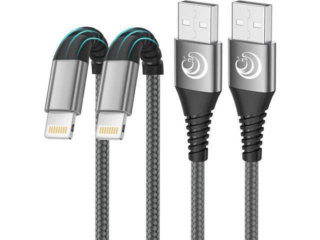 Aioneus iPhone Charger 6FT 2Pack, USB A to Lightning Cable Nylon Braided iPhone Charger Cord Fast Charging for iPhone 14 13 12 11 XS Max XR 8 7Plus SE