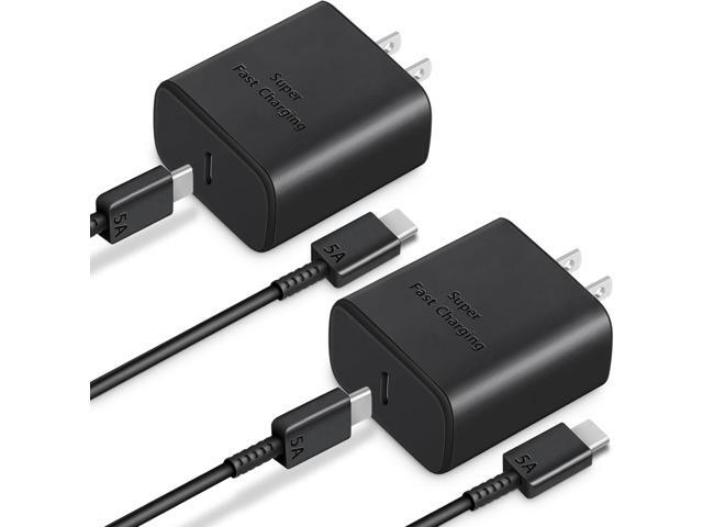 45W Sam Sung Charger Type C Fast Charging, USBC Chargers Block with 6 FT Android Phone Charger Fast Charging Cord for Galaxy S24 Ultra/S24+/S24/...