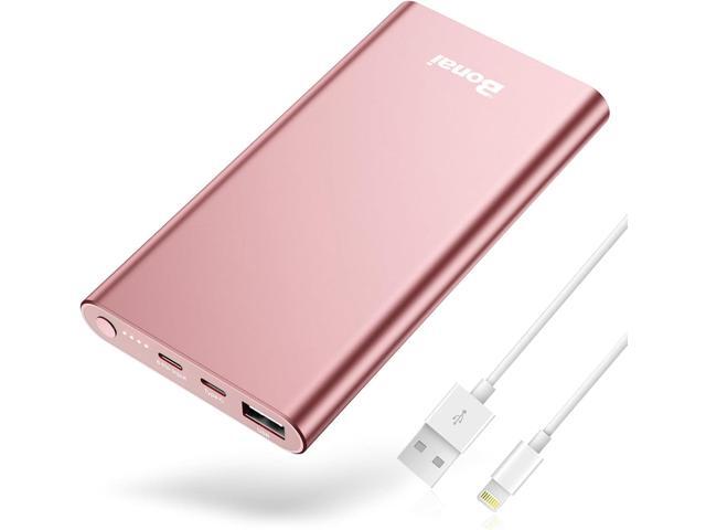 BONAI Portable Charger 12,000mAh 5V/3A Fast Charging Power Bank, Dural Input & Output Ports (USB-C in & Out) Portable Phone Charger for iPhone...
