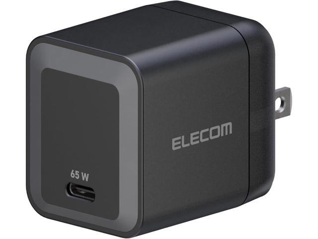 ELECOM 65W USB C Wall Charger Block, GaN II Fast Charging, Laptop Power Adapter for MacBook Air, iPad, iPhone, Tablet, Airpods, Watch, Speakers,...
