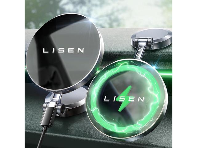 LISEN for Magsafe Car Charger Dashboard, 360° Rotatable Mag Safe Charger Car Mount iPhone 16 Pro Max, Ultra Magnetic Wireless Car Charger for Car...