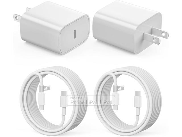 for iPhone 17 16 15 Charger Fast Charging,20W for i Pad USB C Fast Charger with 2Pack 6ft USB C Wall Charger Block for iPhone17/16/16 Pro/16 Pro...