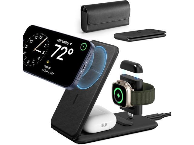 ESR for 3 in 1 Magsafe Charger, Travel Charger Stand Made for Apple Watch Certified, Foldable Charging Station Compatible with Magsafe and iPhone...