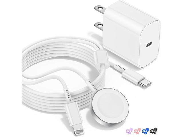 for Apple Watch Charger,2 in 1 USB C Charger for iPhoneiWatch,Magnetic iWatch Fast Charging Cable 6ft with 20W Charging Block for Apple Watch...