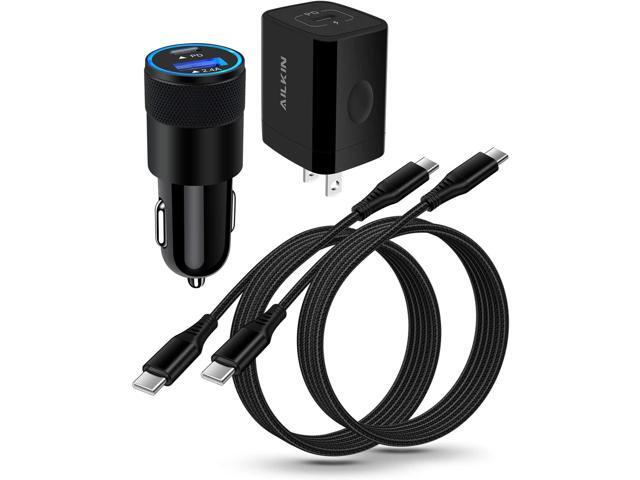 Fast C Type Charger for Samsung Galaxy A15 5G A14 S24 S23 A25 S22+ S21 Ultra 5G S20 S10 Note 20 A35 5G Google Pixel 8 9 Pro 7, 20W PD Wall Plug+30W...