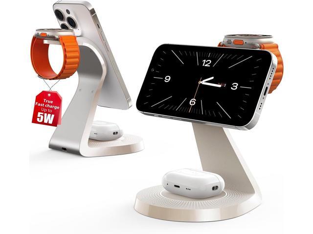 3 in 1 Charging Station for Apple Devices,Mag-Safe Charger Stand Fast Charging,Wireless Charger for iPhone 16/15/14/13/12 Series,& AirPods,&...