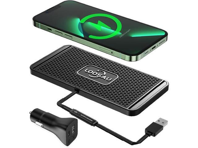 Wireless car Charger Charging pad 15w Non Slip FastCharger for car Wireless Phone Charger for Android for iPhone 11/12/13/14/15/16 Pro Max...