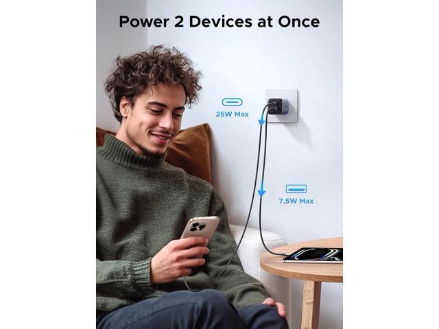 UGREEN 35W USB C Charger, Nexode 2-Ports GaN Foldable PPS Compact Fast Wall Charger Block for iPhone 16/15/14/13, Galaxy S25/S24/S23, Pixel 8...