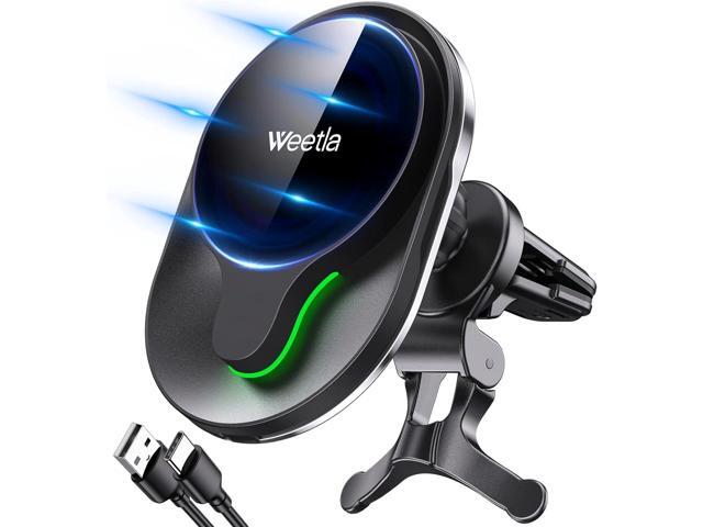 weetla Fits iPhone MagSafe Car Mount Charger,Magnetic Wireless Car Charger for Air Vent Mount Compatible with iPhone 14/13/12 Series and Magnetic...