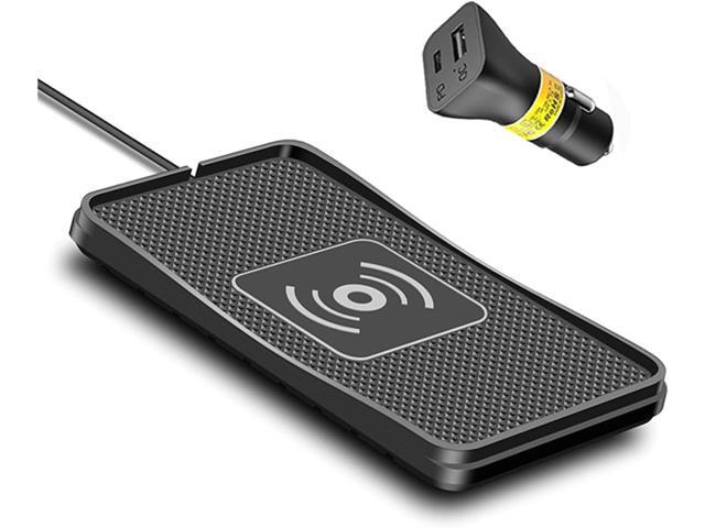 POLMXS Wireless Charger Car Charging pad 15W Fast Wireless Phone Charger Cell Phone Flat Charging mat Compatible with iPhone 11/12/12/14/15 Galaxy...