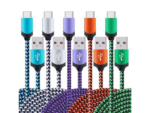 USB C Cable for iPhone 17 Air 16e 16 15 Pro Max 15Pro, Type C Cable Fast Charging Phone Charger Braided Android Cord for Samsung Galaxy S25 S24...
