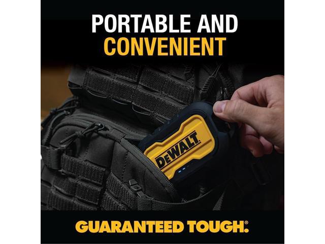 DEWALT Heavy Duty Portable Charger, Power Bank, 10,000 mAh Battery Pack with USB-C Port for iPhone 16/16 Plus/16 Pro/16 Pro Max, iPhone 15/14/13,...
