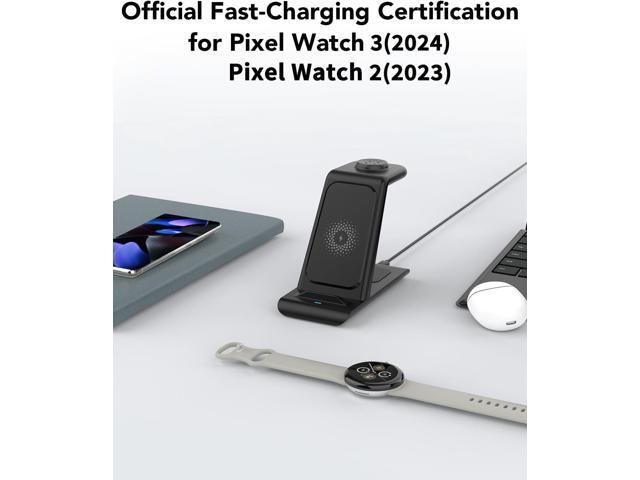 HATALKIN Upgraded Pixel Watch 3/2 Charger,3 in 1 Pixel Charging Station for Google Pixel 9/8/7/XL,Pixel Buds Pro/2,Wireless Charger Stand for...