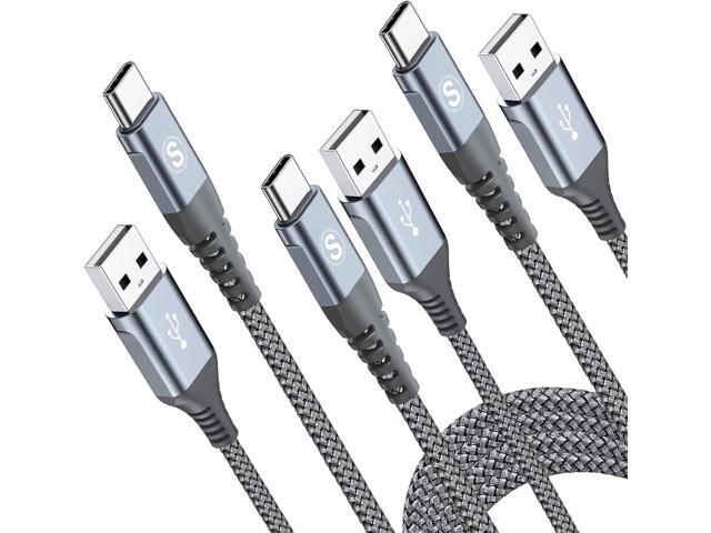 USB Type C Cable [3-Pack,10ft+6.6ft+3.3ft] USB to USB C Charger Cable Fast Charging Braided Cord for iPhone 16 15 Pro Max Plus Samsung Galaxy S25...
