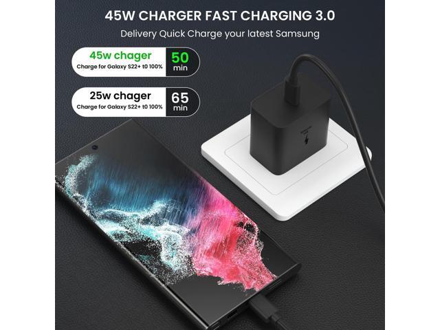 45W Super Fast Charger Type C, S24 S23 S22 USB-C Charger PD/PPS Wall Charging Block for Samsung Galaxy S23 Ultra/S24+/S23+/S22...