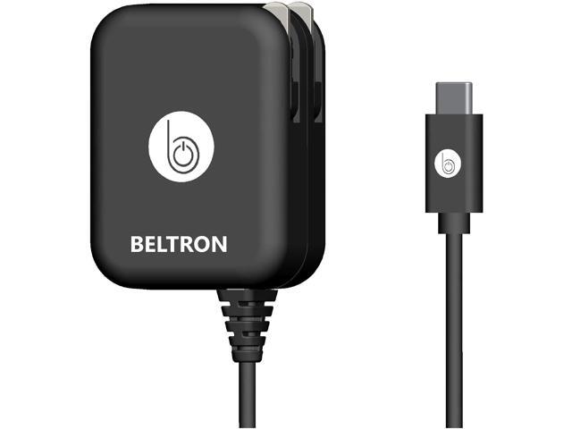 BELTRON Turbo Fast Type-C USB Wall Charger 5V / 3 AMP 45W with Built-in Cable, Compatible with iPhone 17/iPhone 16 Series, Galaxy S24/S25/S26.