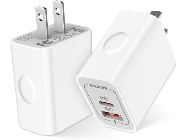 iPhone 16 17 Charger Block Fast Charging, 20W USB-C Power Adapter for iPhone 17/16/16 Plus/16e/16Pro/16Pro Max/15/14/13/12, Dual Port USB A & C...