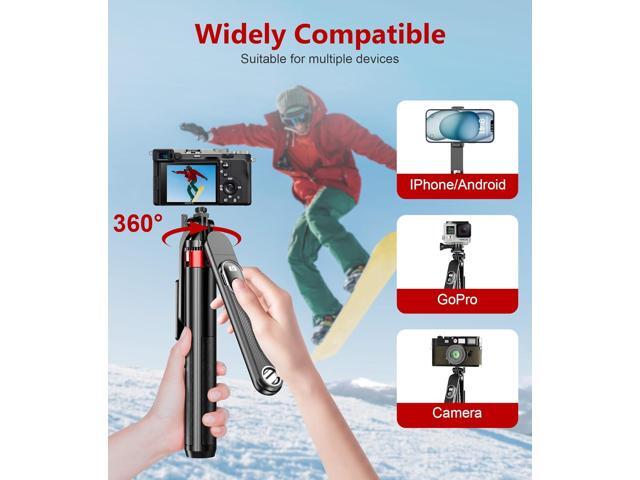 Huryfox Selfie Stick Phone Tripod - 71 inch Tall Cell Phone Holder with Detachable Wireless Remote, Phone Stand for Recording, Video and Picture,...