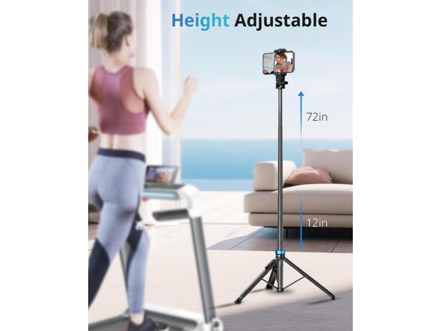 UBeesize 72' Phone Tripod - Tripod for iPhone & Selfie Stick with Phone Holder & Remote - Upgraded, Stable & Portable Stand for iPhone 16/15/14,...