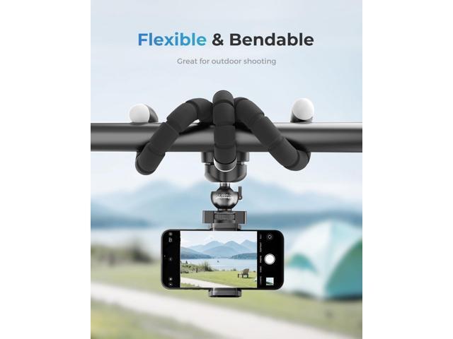 UBeesize Phone Tripod Pro S, Premium Flexible Phone Tripod with Wireless Remote, Mini Tripod Stand for Camera GoPro/Mobile (Upgraded), Black
